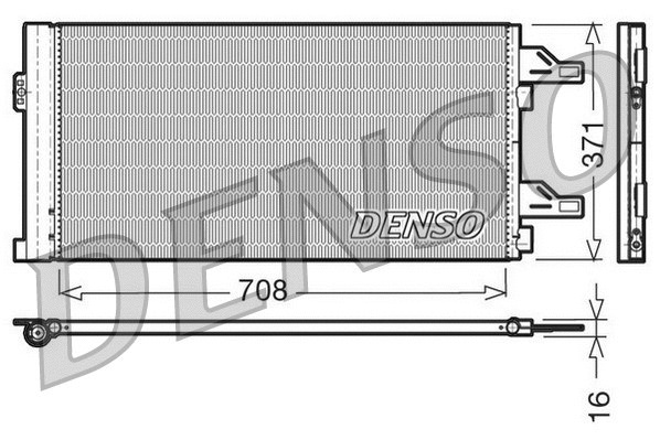 DCN07002 DENSO Конденсатор, кондиционер (фото 1)