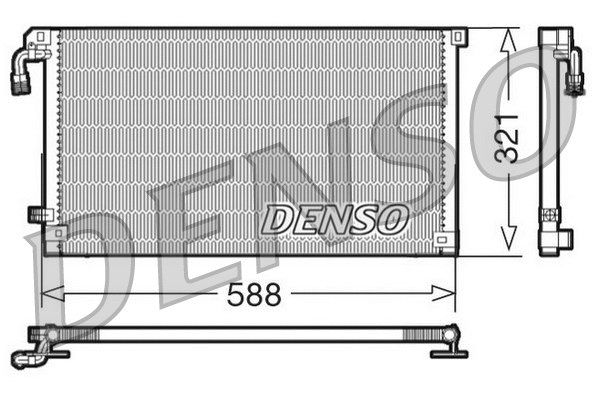 DCN07004 DENSO Конденсатор, кондиционер (фото 1)