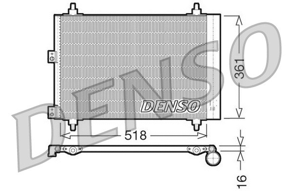 DCN07006 DENSO Конденсатор, кондиционер (фото 1)