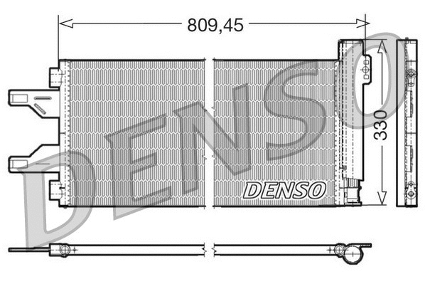 DCN07050 DENSO Конденсатор, кондиционер (фото 1)
