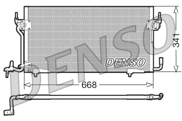 DCN07060 DENSO Конденсатор, кондиционер (фото 1)