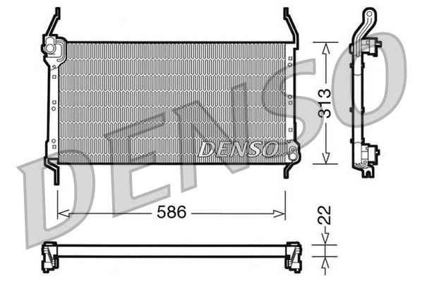 DCN09013 DENSO Конденсатор, кондиционер (фото 1)