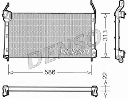 DCN09014 DENSO Конденсатор, кондиционер (фото 1)