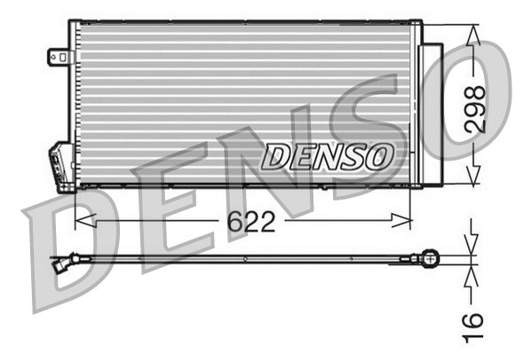 DCN09018 DENSO Конденсатор, кондиционер (фото 1)