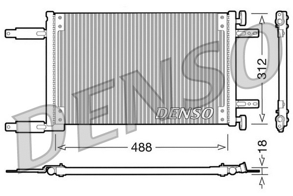 DCN09041 DENSO Конденсатор, кондиционер (фото 1)