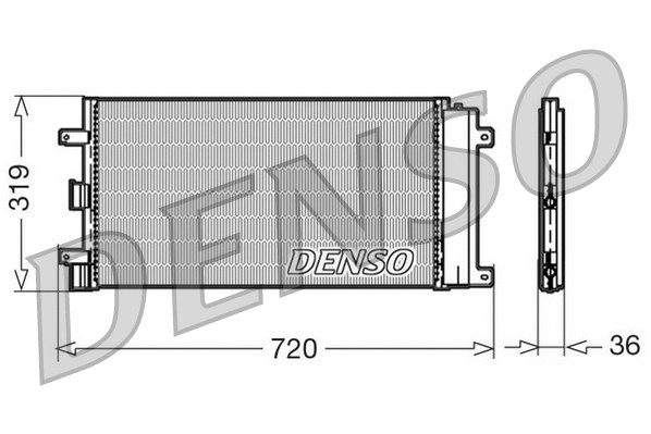 DCN09042 DENSO Конденсатор, кондиционер (фото 1)