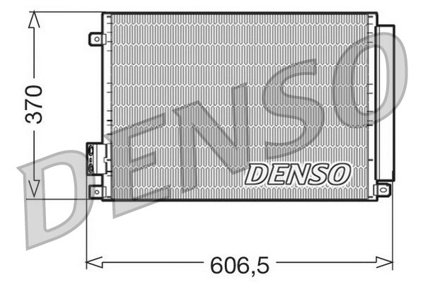 DCN09045 DENSO Конденсатор, кондиционер (фото 1)