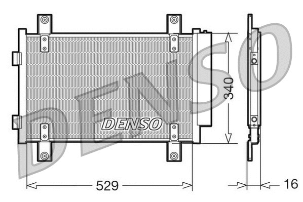 DCN09049 DENSO Конденсатор, кондиционер (фото 1)