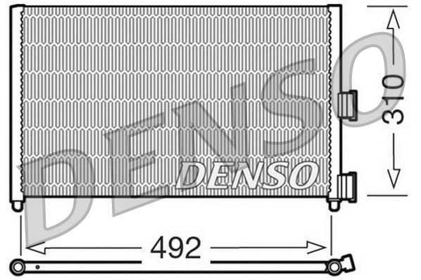 DCN09071 DENSO Конденсатор, кондиционер (фото 1)