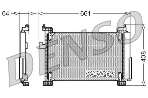 DCN09085 DENSO Конденсатор, кондиционер (фото 1)