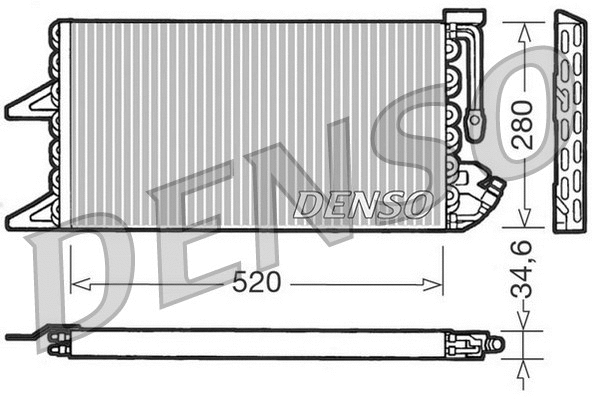 DCN09092 DENSO Конденсатор, кондиционер (фото 1)