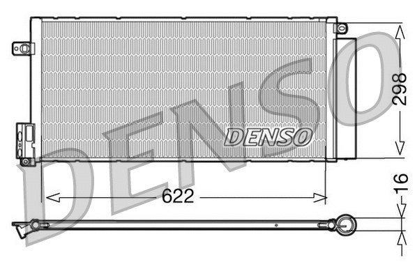 DCN09110 DENSO Конденсатор, кондиционер (фото 1)