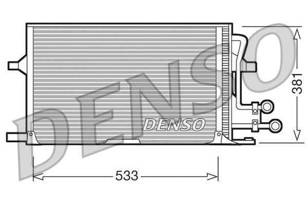 DCN10003 DENSO Конденсатор, кондиционер (фото 1)