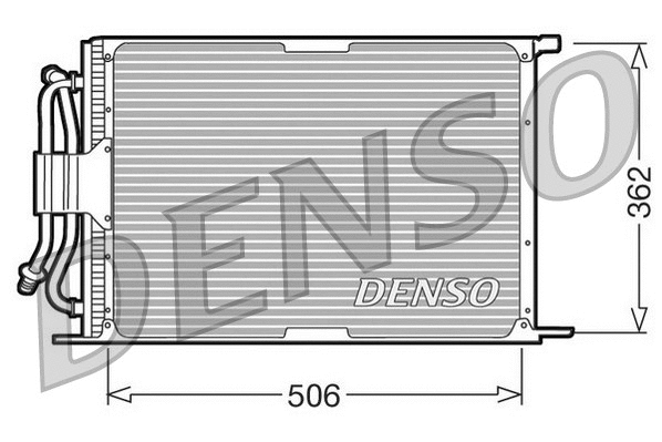 DCN10005 DENSO Конденсатор, кондиционер (фото 1)