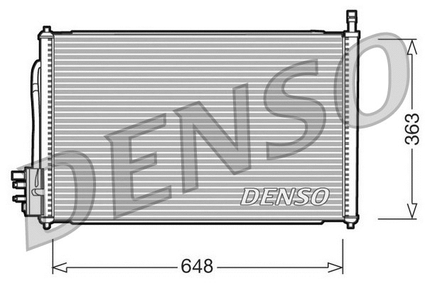 DCN10006 DENSO Конденсатор, кондиционер (фото 1)
