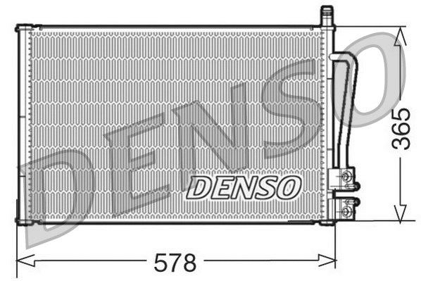 DCN10008 DENSO Конденсатор, кондиционер (фото 1)