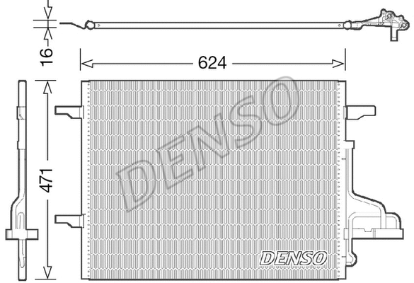 DCN10027 DENSO Конденсатор, кондиционер (фото 1)