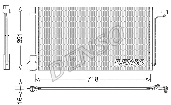 DCN10028 DENSO Конденсатор, кондиционер (фото 1)