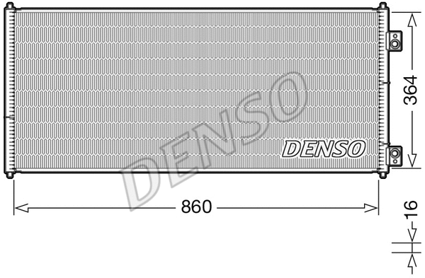 DCN10032 DENSO Конденсатор, кондиционер (фото 1)