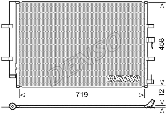 DCN10036 DENSO Конденсатор, кондиционер (фото 1)