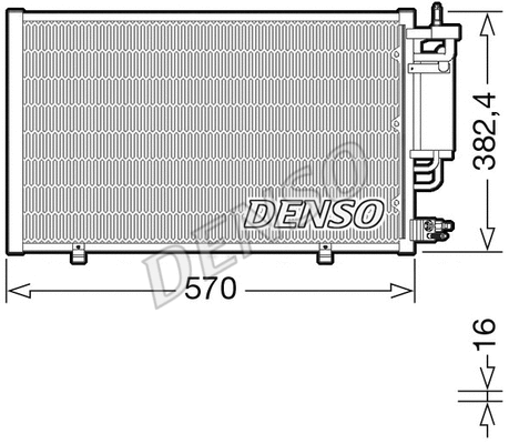 DCN10051 DENSO Конденсатор, кондиционер (фото 1)