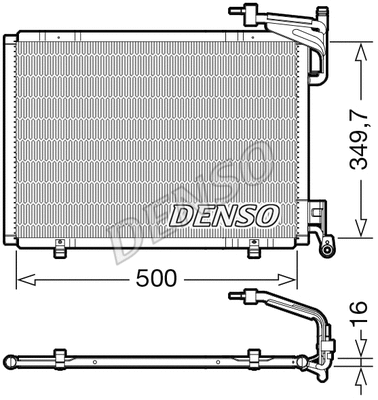 DCN10055 DENSO Конденсатор, кондиционер (фото 1)