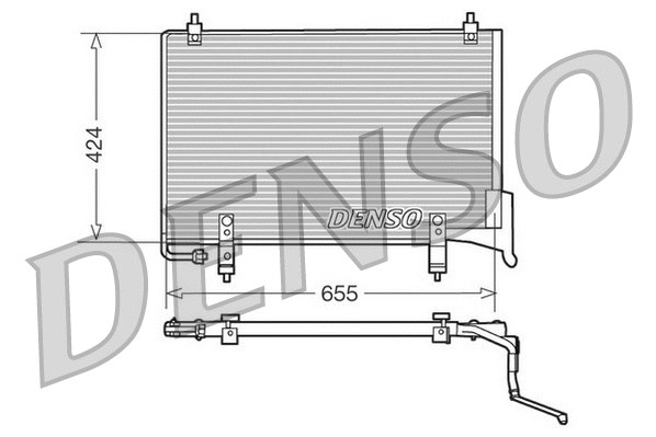 DCN11004 DENSO Конденсатор, кондиционер (фото 1)