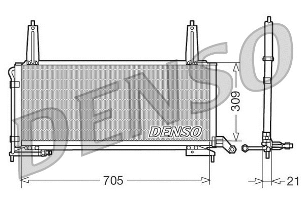 DCN11006 DENSO Конденсатор, кондиционер (фото 1)