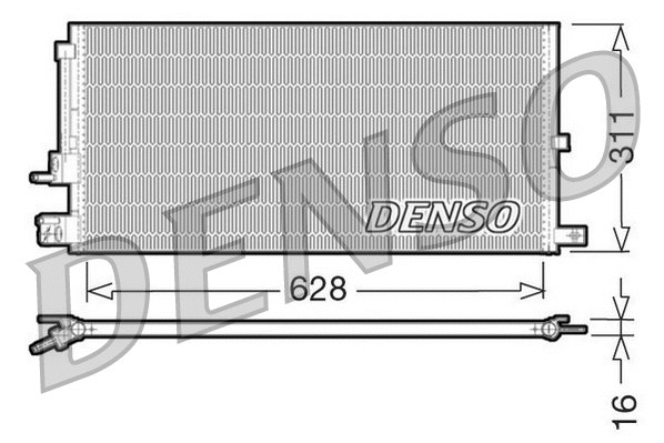 DCN11007 DENSO Конденсатор, кондиционер (фото 1)
