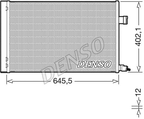 DCN11009 DENSO Конденсатор, кондиционер (фото 1)