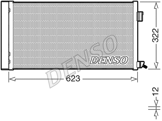 DCN11010 DENSO Конденсатор, кондиционер (фото 1)