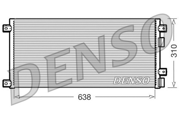 DCN12002 DENSO Конденсатор, кондиционер (фото 1)