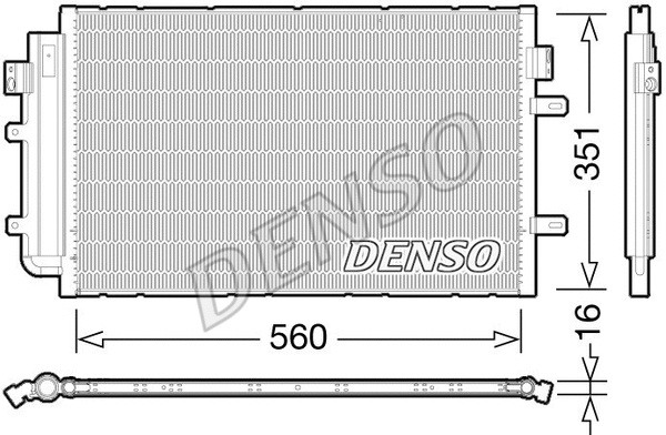 DCN12005 DENSO Конденсатор, кондиционер (фото 1)