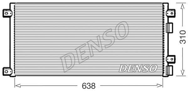 DCN12006 DENSO Конденсатор, кондиционер (фото 1)
