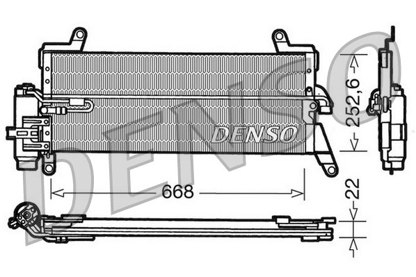 DCN13010 DENSO Конденсатор, кондиционер (фото 1)