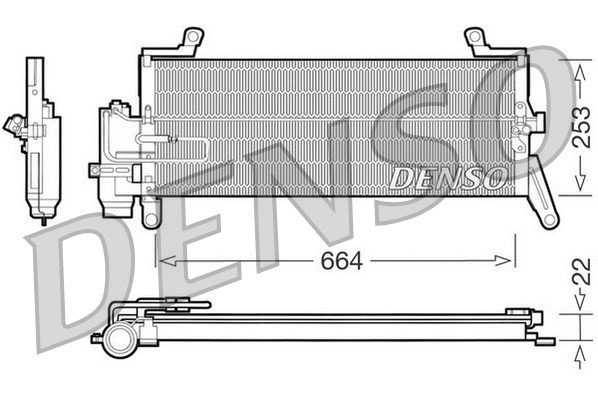 DCN13011 DENSO Конденсатор, кондиционер (фото 1)