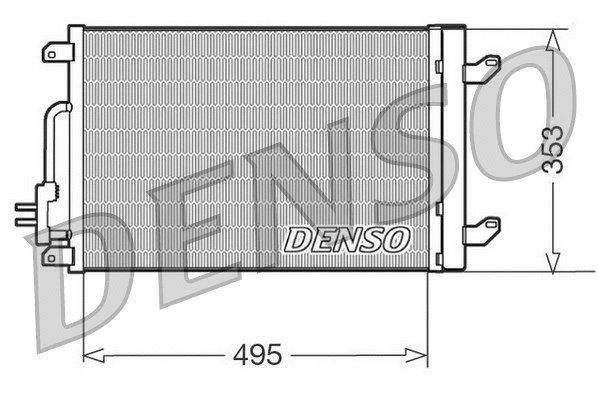 DCN13015 DENSO Конденсатор, кондиционер (фото 1)