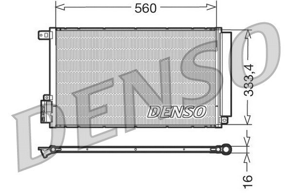 DCN13109 DENSO Конденсатор, кондиционер (фото 1)