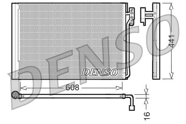 DCN14001 DENSO Конденсатор, кондиционер (фото 1)