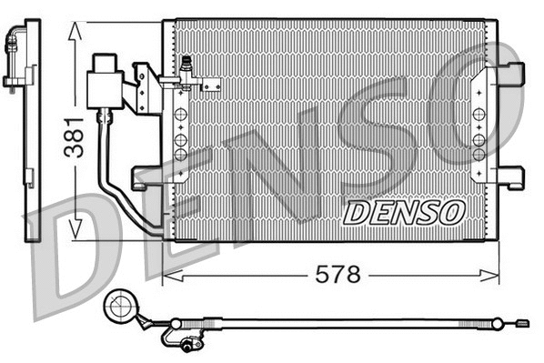 DCN17001 DENSO Конденсатор, кондиционер (фото 1)