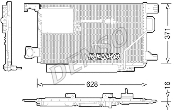 DCN17024 DENSO Конденсатор, кондиционер (фото 1)