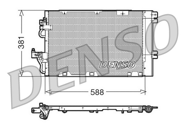DCN20010 DENSO Конденсатор, кондиционер (фото 1)