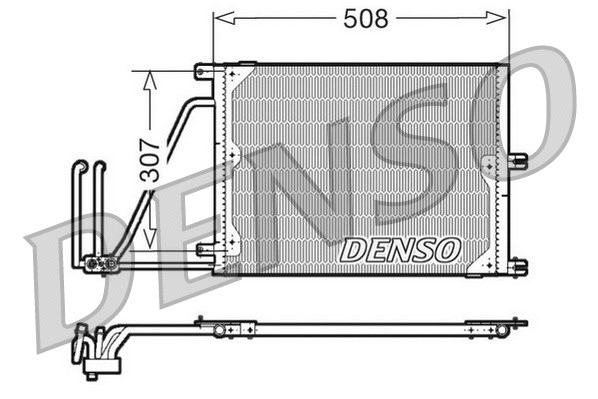 DCN20030 DENSO Конденсатор, кондиционер (фото 1)