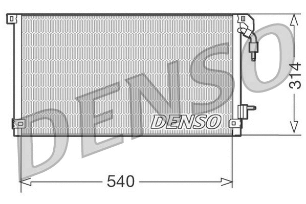 DCN21003 DENSO Конденсатор, кондиционер (фото 1)