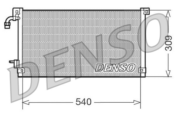 DCN21004 DENSO Конденсатор, кондиционер (фото 1)