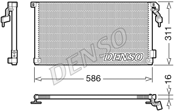DCN21012 DENSO Конденсатор, кондиционер (фото 1)