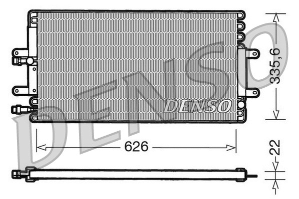 DCN23001 DENSO Конденсатор, кондиционер (фото 1)