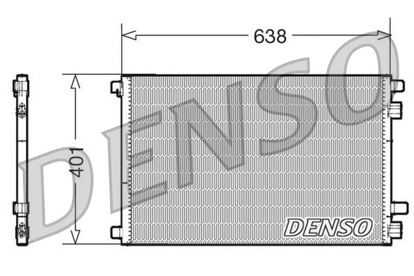 DCN23012 DENSO Конденсатор, кондиционер (фото 1)