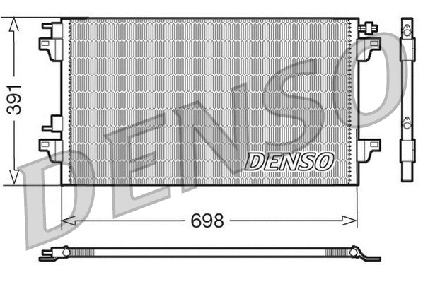 DCN23015 DENSO Конденсатор, кондиционер (фото 1)