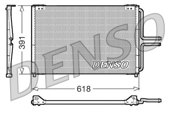 DCN23020 DENSO Конденсатор, кондиционер (фото 1)